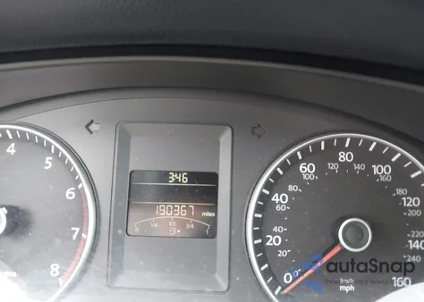 2012 Volkswagen Jetta 2.5L Se из США, поврежденный, VIN 3VWDX7AJ7CM408586